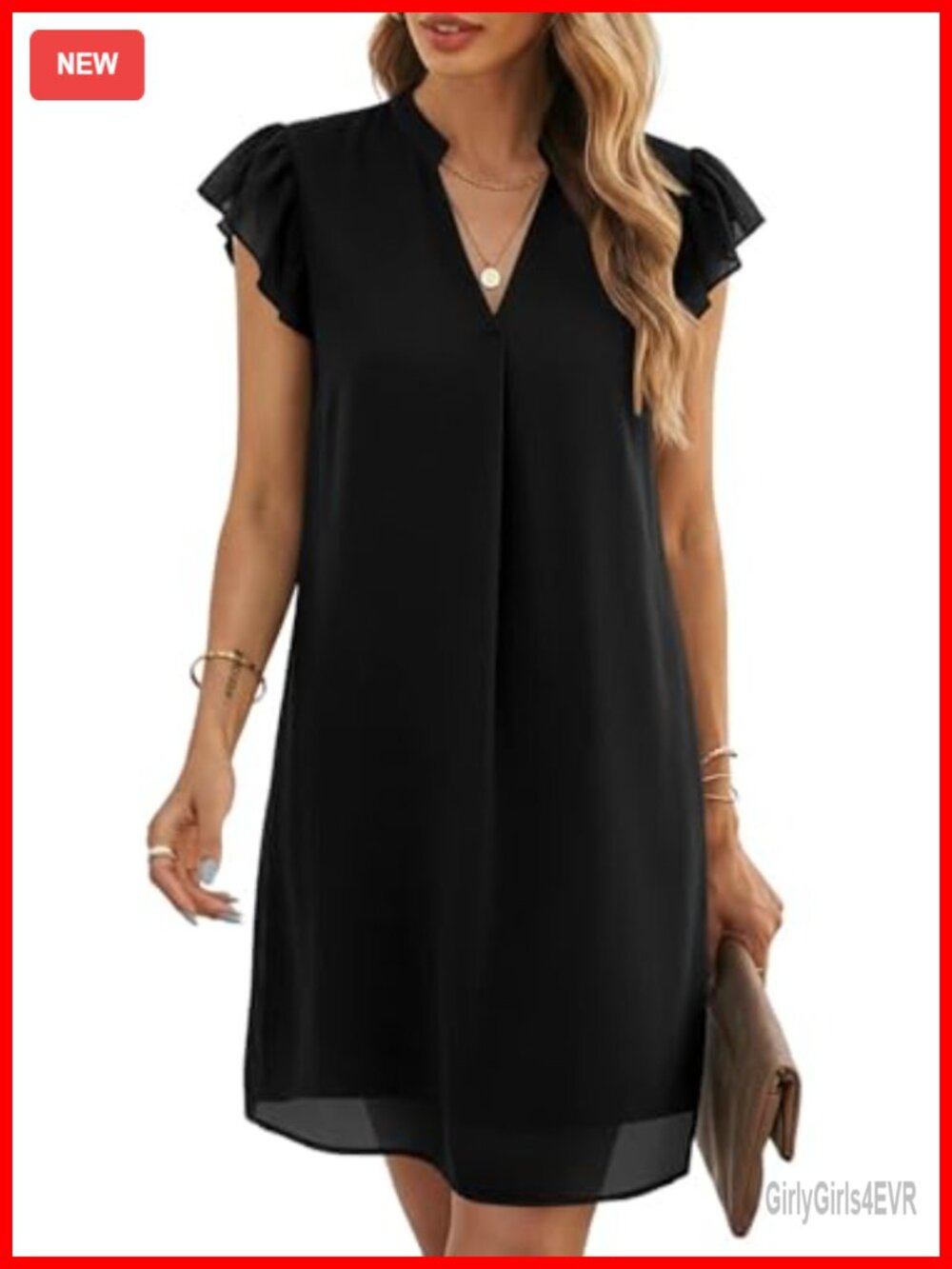 Womens Chiffon Sleeveless Mini Dress Flowy Swing Sundress